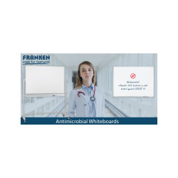 Fehértábla mágneses alukeretes,zománcozott,antimikrobiális 90x120cm,ValueLine SC3803 Franken Fehér tábla Franken