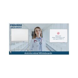 Fehértábla mágneses alukeretes,zománcozott,antimikrobiális 90x120cm,ValueLine SC3803 Franken Fehér tábla Franken