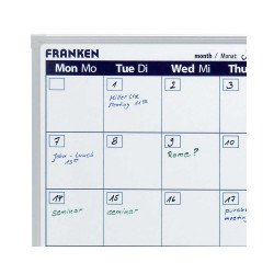 Havi tervezőtábla, mágneses, 90x60cm, ValueLine  VO-7 Franken Fehér tábla Franken