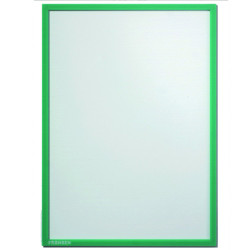 Infókeret A4, mágneses ITSA4M 02 Franken zöld Bemutatótábla, mágneses info keret Franken