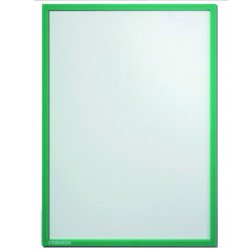 Infókeret A4, mágneses ITSA4M 02 Franken zöld Bemutatótábla, mágneses info keret Franken