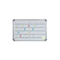 Tervezőtábla éves, havi, heti beoztással  EU5000 Franken Fehér tábla Franken