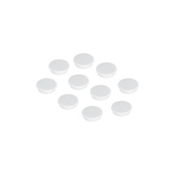 Mágnes 38mm, erősség: 1500 g. HM38 09 Franken 10 db/csomag, fehér Táblamágnes Franken