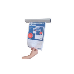 Laptartó sín 150 cm  PKS150 Franken Bemutatótábla, mágneses info keret Franken