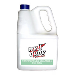 Mosogatószer 5 liter kézi fertőtlenítő hatással Well Done Fresh Orange Kézi mosogatás Well Done