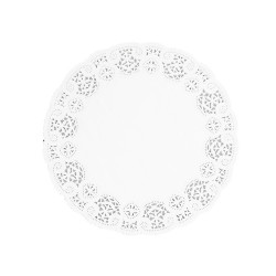 Tortacsipke kerek átmérő: 36 cm 100 db/csomag fehér Asztali kiegészítők, kellékek Egyéb