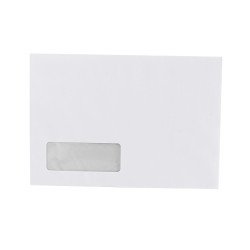 Boríték LC/5 öntapadó bélésnyomott bal ablakos 35x90mm 162x229mm B20A20 Bluering® fehér Boríték Bluering