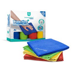 Törlőkendő mikroszálas 32 x 32 cm Immunetec BioActive 4 db/csomag Bonus_B785 Szivacsok, kendők, súrolók Bonus