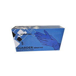 Gumikesztyű nitril púdermentes L 100 db/doboz GUARDER® Industry kék Gumikesztyű Guarder