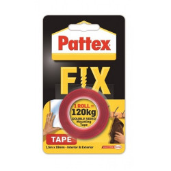 Ragasztószalag kétoldalas, 19mmx1,5 m, Henkel Pattex Fix 120 kg Ragasztószalag kétoldalas Pattex