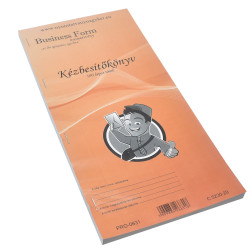 Kézbesítő könyv 100lap,os 130x297mm, C.5230-29 Nyilvántartás Bluering