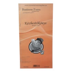 Kézbesítő könyv 100lap,os 130x297mm, C.5230-29 Nyilvántartás Bluering