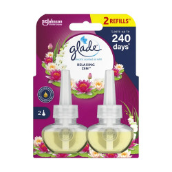 Légfrissítő elektromos utántöltő 2x20 ml Glade® Relaxing Zen/Japán kert Légfrissítő Glade