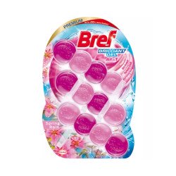WC illatosító gél 3 x 42 g Brillant Blokk Bref Spring Rain Toalett tisztító, WC illatosító Bref