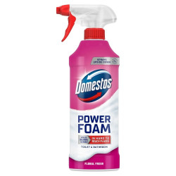 WC és fürdőszoba tisztító hab 435 ml Domestos Power Foam Floral Fresh Fertőtlenítő tisztítószer és adalék Domestos