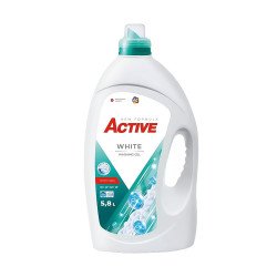 Mosógél 5,8 liter (116 mosás) fehér ruhákhoz Active White Mosószerek Egyéb