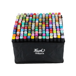 Kétvégű kreatív marker készlet, 168 klf.szín Permanent marker Egyéb