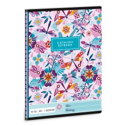 Füzet iskolai A5, 32lap, vonalas 14-32 1.osztályos Ars Una CATALINA (5094) 21 10db/csomag Iskolai füzet Ars Una