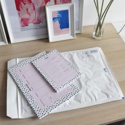 Légpárnás tasak 19/I szilikon külső méret 320x455mm, belső méret 300x445mm, Bluering® fehér Légpárnás tasak Bluering