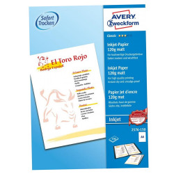 Fotópapír 210x297mm 120g 150 ív/doboz matt Avery fehér Fotópapír Avery