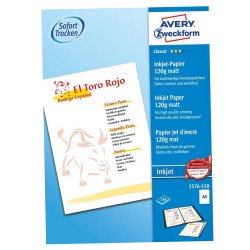 Fotópapír 210x297mm 120g 150 ív/doboz matt Avery fehér Fotópapír Avery