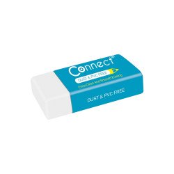 Radír Connect fehér (39x17x12mm,) 36 db/ kínáló doboz Radír Connect