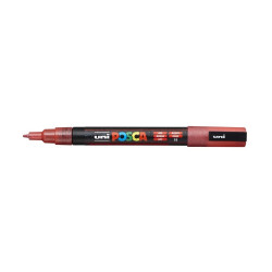 Dekormarker 0,9-1,3mm, Uni-Posca PC-3ML csillámló piros Dekormarker Uni