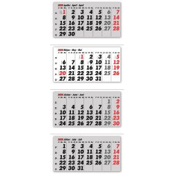 Falinaptár speditőr 4 részes 330mmx1000mm, Realsystem 2026. Speditőr falinaptár Realsystem