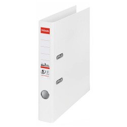 Iratrendező A4, 5cm, PP élvédő sínnel, Esselte Standard Vivida fehér Iratrendező Esselte