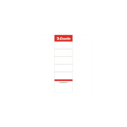 Cserecímke iratrendezőhöz, kétoldalas 50x158mm, Esselte fehér 10 db/csom Iratrendező Esselte