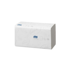 Kéztörlő 2 rétegű Z hajtogatású 250 lap/csomag 15 csomag/karton Soft Singlefold H3 Tork_290163 fehér Papírtörlők TORK