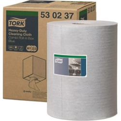 Ipari törlő tekercses nagyteljesítményű kombi 106 m/tek 1 tek/doboz W1/W2/W3 TORK_530237 kék Papírtörlők TORK