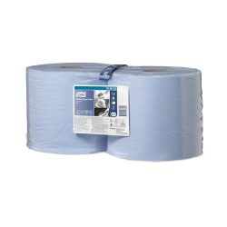 Ipari törlő 2 rétegű tekercses nagyteljesítményű kombi 255 m/tek 2 tek/karton W1/W2 Advanced Tork_130052 kék Papírtörlők TORK