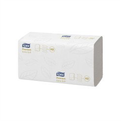 Kéztörlő 2 rétegű Interfold hajtogatású 100 lap/csomag 21 cs/karton Extra Soft Xpress® Multifold H2 Tork_100297 fehér Papírtörlők TORK