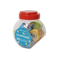 Hegyező 2 lyukú műanyag, tartályos Connect Hegyező Connect