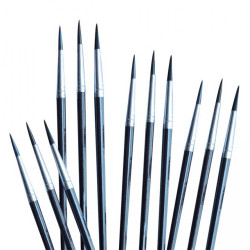 Ecset 8-as festett fa nyéllel 12 db/doboz Educa Iskolai ecset és kelléke Educa