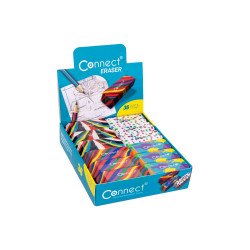 Radír Connect 36 db/kínáló doboz mintás Radír Connect