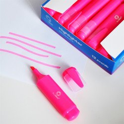 Szövegkiemelő lapos test Bluering® rózsaszín Szövegkiemelő Bluering