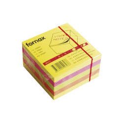 Jegyzettömb öntapadó, 75x75mm, 450lap, Fornax neon Öntapadó jegyzettömb Fornax