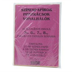 Színes papírok, pontrácsok 5-8.o. Iskolai készségfejlesztő Civis