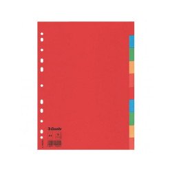Regiszter A4, 10 részes karton Esselte Economy színes Regiszter Esselte