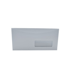 Boríték LC6/5 enyvezett bélésnyomott jobb ablakos 35x90mm, gépi töltéshez, külső füles 114x229mm, J28A20 Bluering® Boríték Bluering