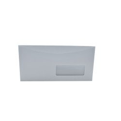 Boríték LC6/5 enyvezett bélésnyomott jobb ablakos 35x90mm, gépi töltéshez, külső füles 114x229mm, J28A20 Bluering® Boríték Bluering