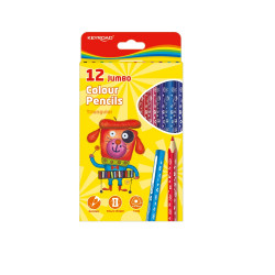 Színes ceruza készlet vastag, háromszögletű Keyroad Jumbo 12 klf. szín Színesceruza Keyroad