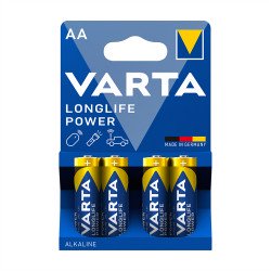Elem AA ceruza LR06 Longlife Power 4 db/csomag, Varta Elem, akkumulátor, töltő Varta