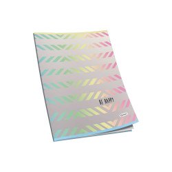 Füzet A4, 40lap, kockás 80g. papír, glitteres Connect Iskolai füzet Connect