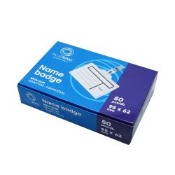 Névkitűző 95X62mm, csiptetős Bluering Névkitűző Bluering