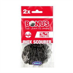 Fém dörzsi spriál 2 db/csomag Bonus Inox_B088 fémsúroló Szivacsok, kendők, súrolók Bonus