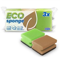 Mosogatószivacs 3 db/csomag formázott Bonus B019 Szivacsok, kendők, súrolók Bonus