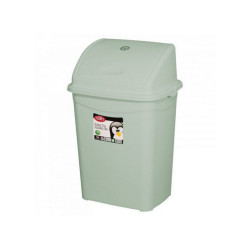 Szemetes kuka billenő fedéllel műanyag 9 literes szürke UP116 Papírkosár, szemetes Planet